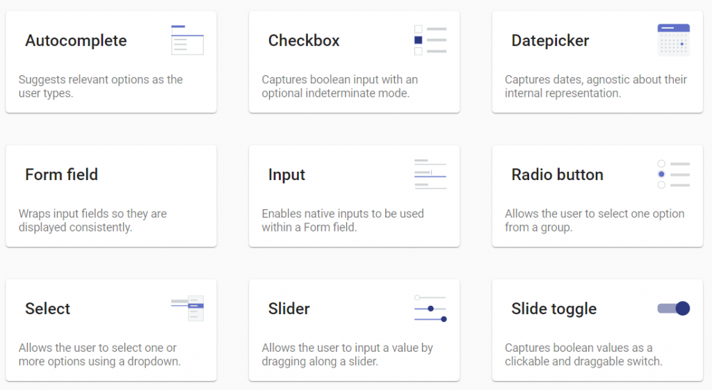 Angular Material UI Components