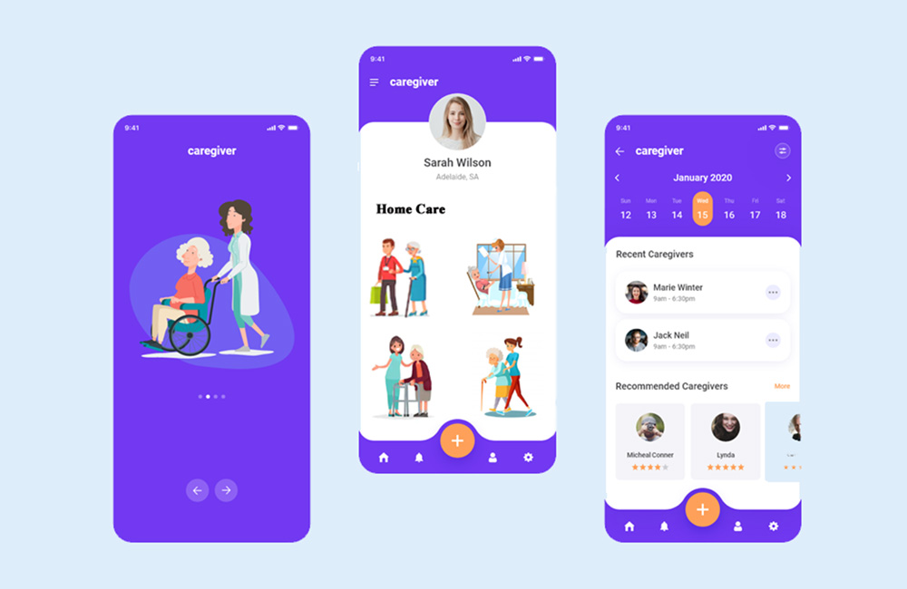 Home care service application